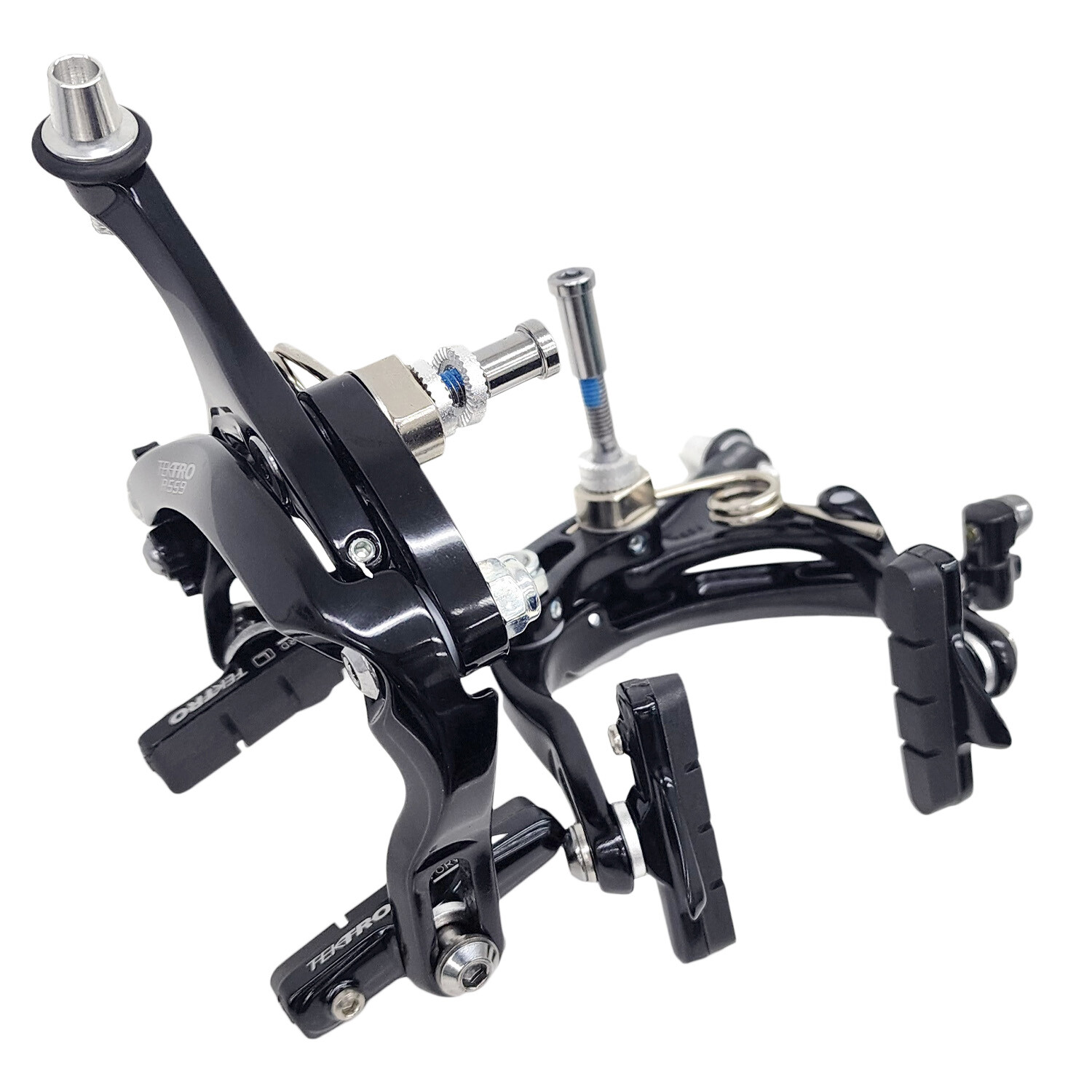 TEKTRO R559 Caliper Brake Set Long Reach 53-73mm Recessed Nut , Black