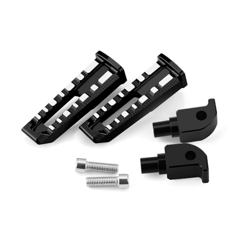 Motorcycle Footboards FootPegs 360°Roating Fit For SP MT-09 TRACER MT09 black