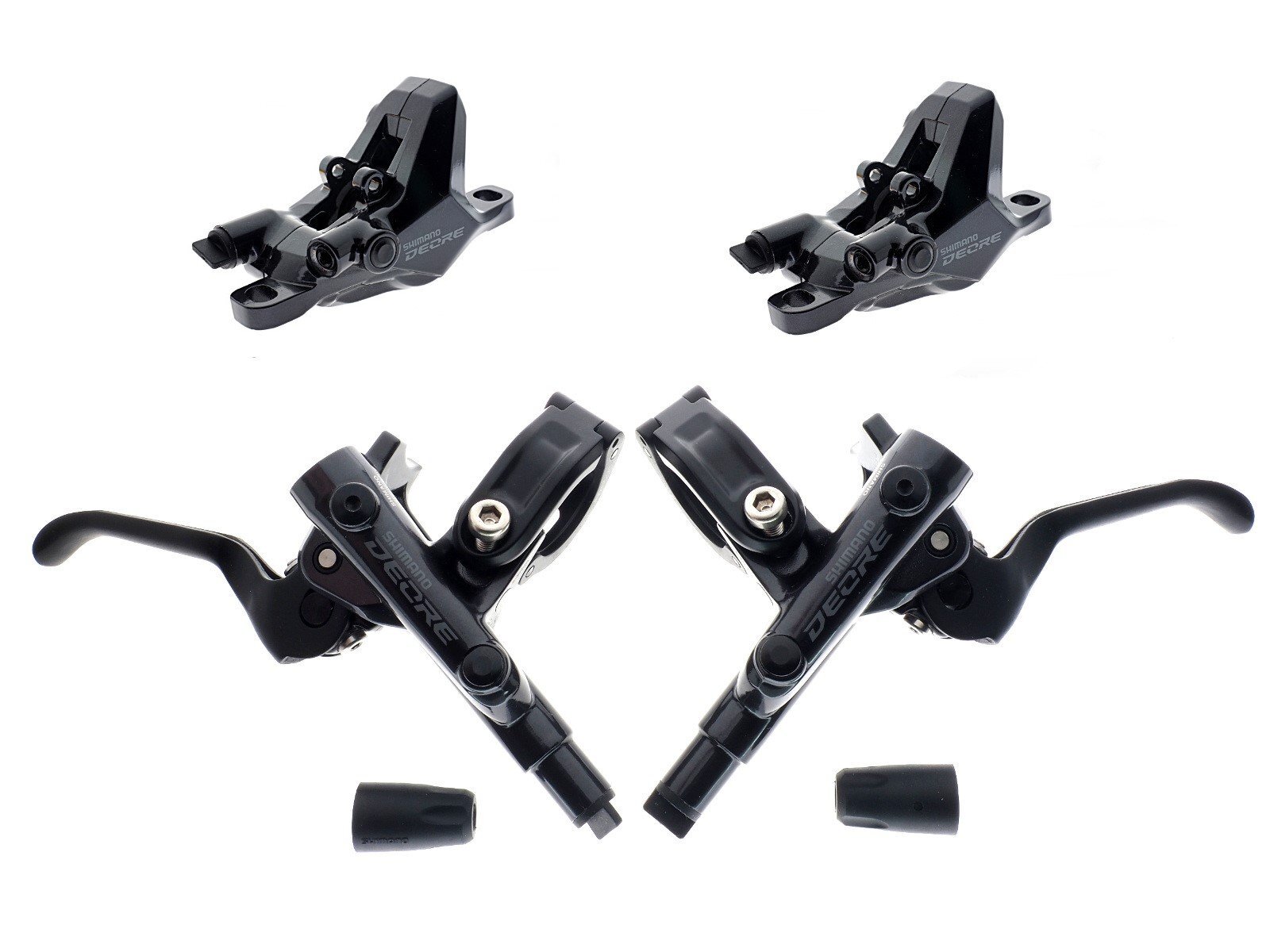 Shimano Deore BL-M6100 BR-M6100 I-Spec-EV Disc Brake Lever/Caliper Set (F+R)