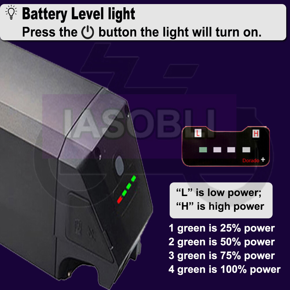 Ebike Battery 48V 25-30Ah Dorado Reention Cell for 0-1500W CM moscow ebike Motor