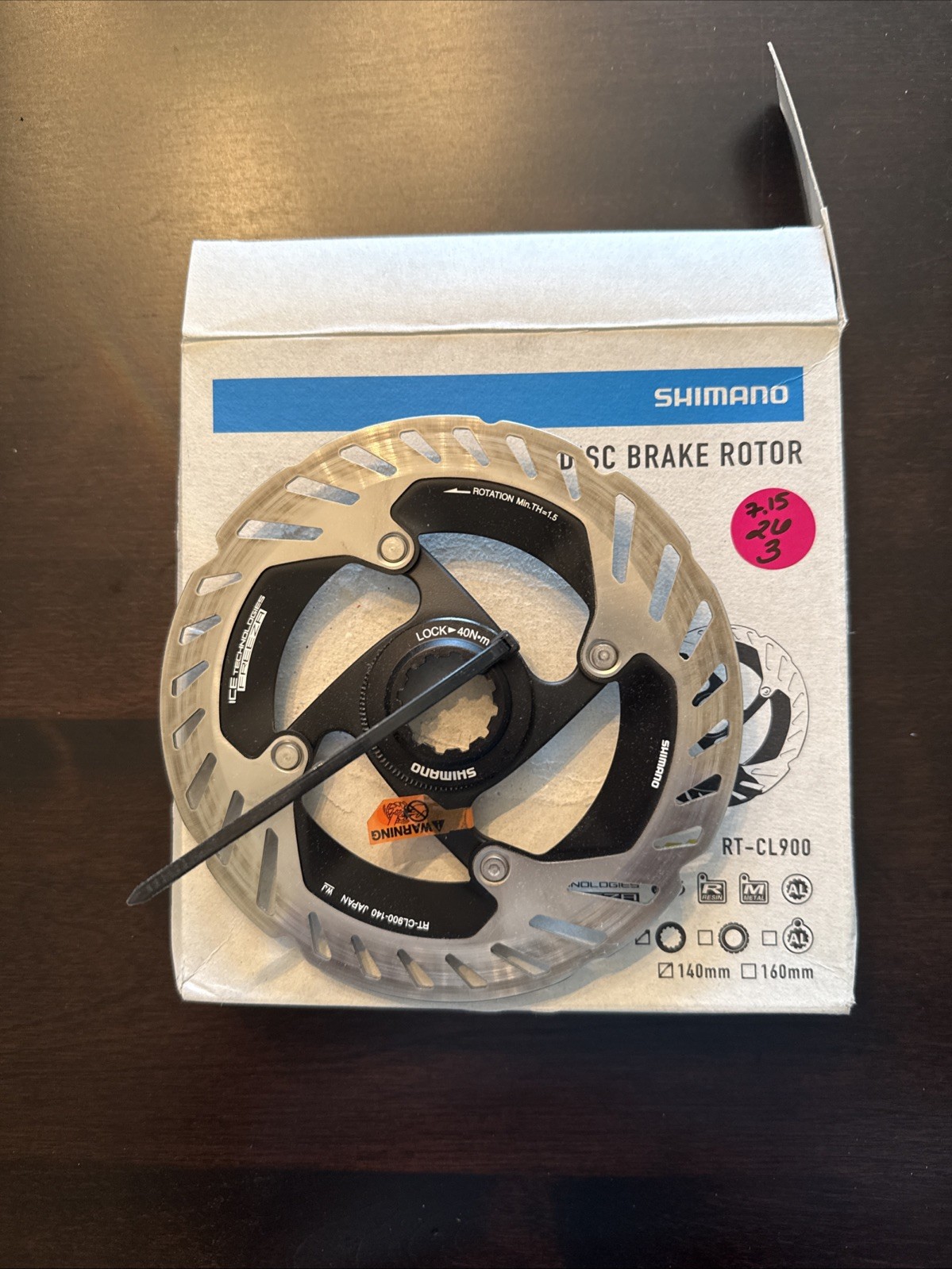 Shimano Disc Brake Rotor RT-CL900 140 mm