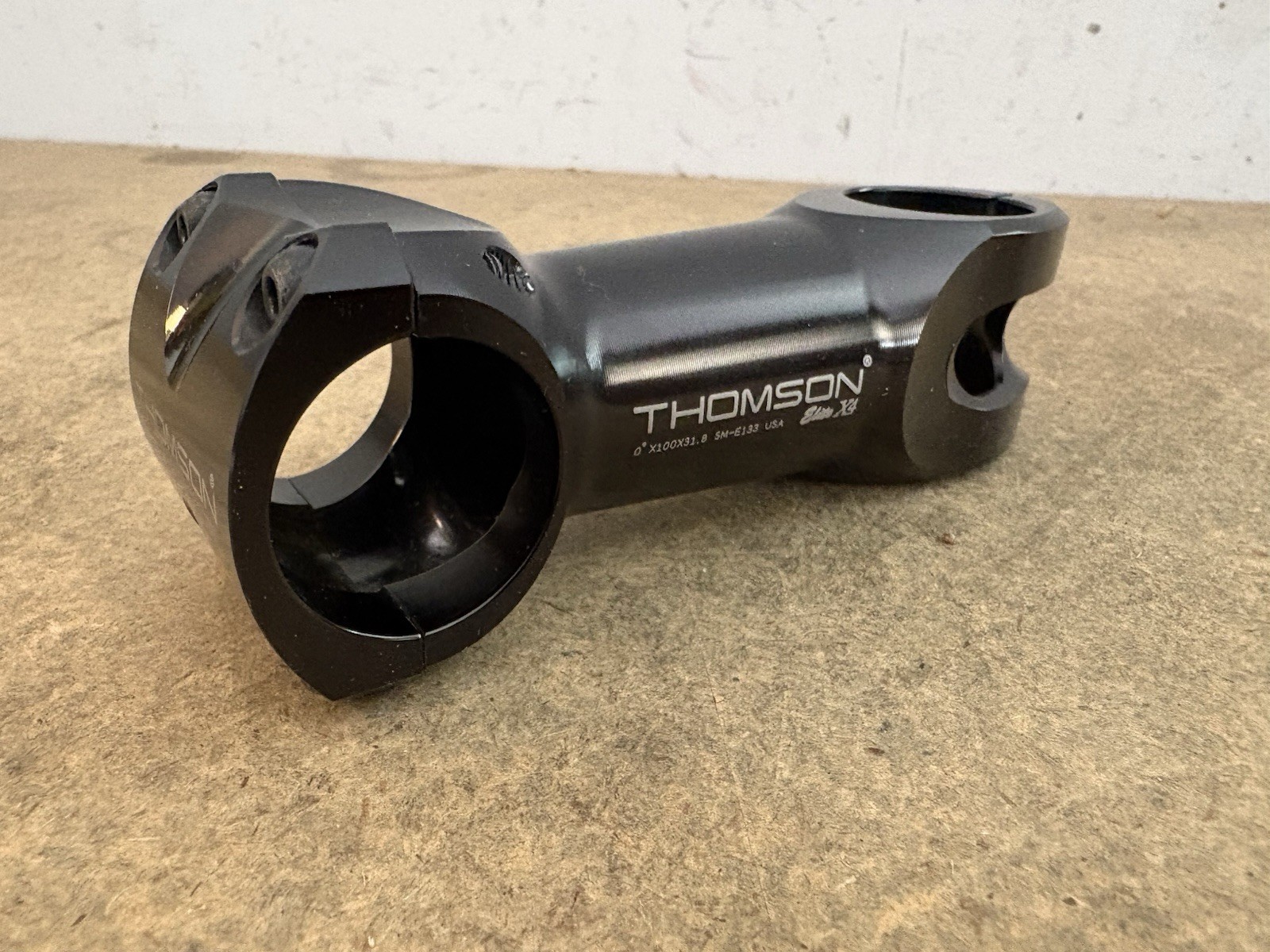 Thomson Elite X4 Bike Stem 31.8 x 100mm 0° BLACK 4-Bolt Alloy Road MTB Gravel