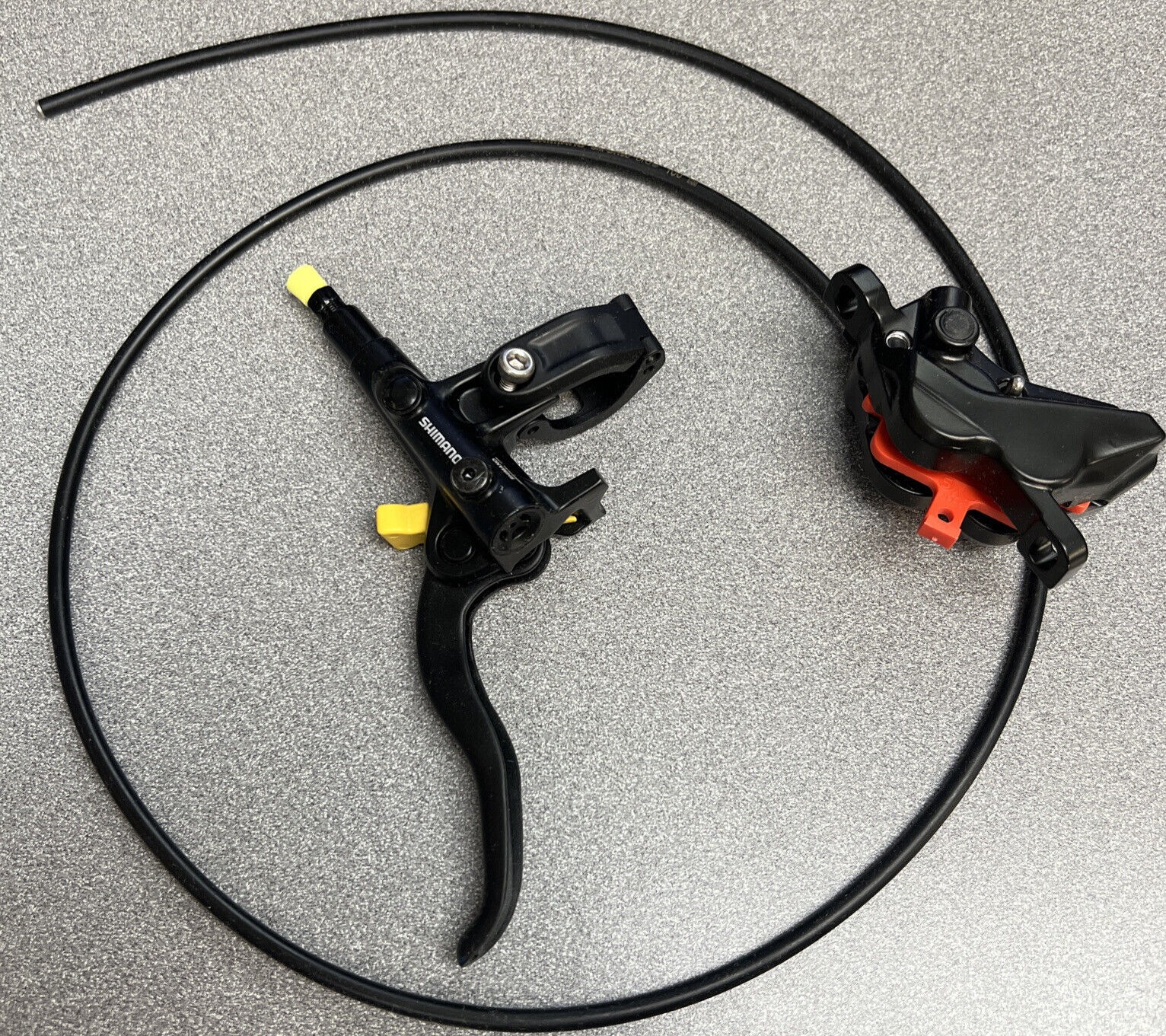 SHIMANO M4200 DISC BRAKES AND LEVER 1000mm HOSE BLACK