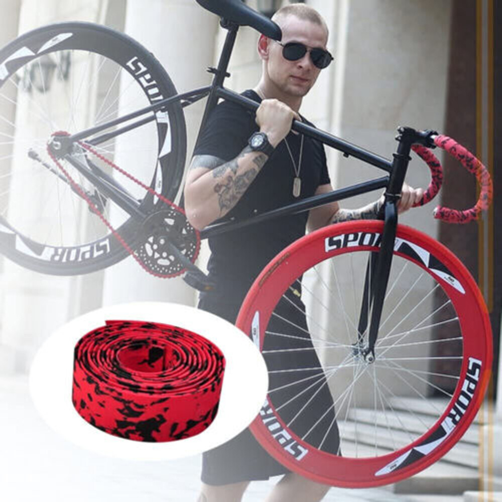 2pcs Bike Handlebar Tape Road Bicycle Cycling Non-slip Handle Wrap Outdoor Sport
