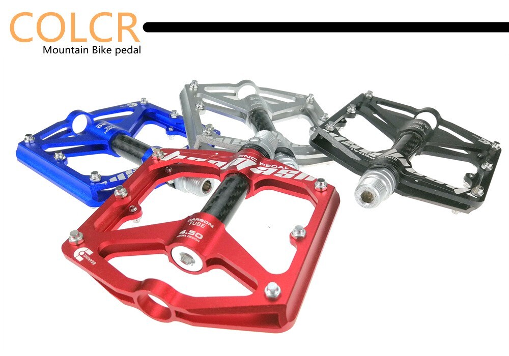 USA MTB Mountain Bike Pedals Aluminum Carbon Bicycle Flat Pedals 3 Bearings