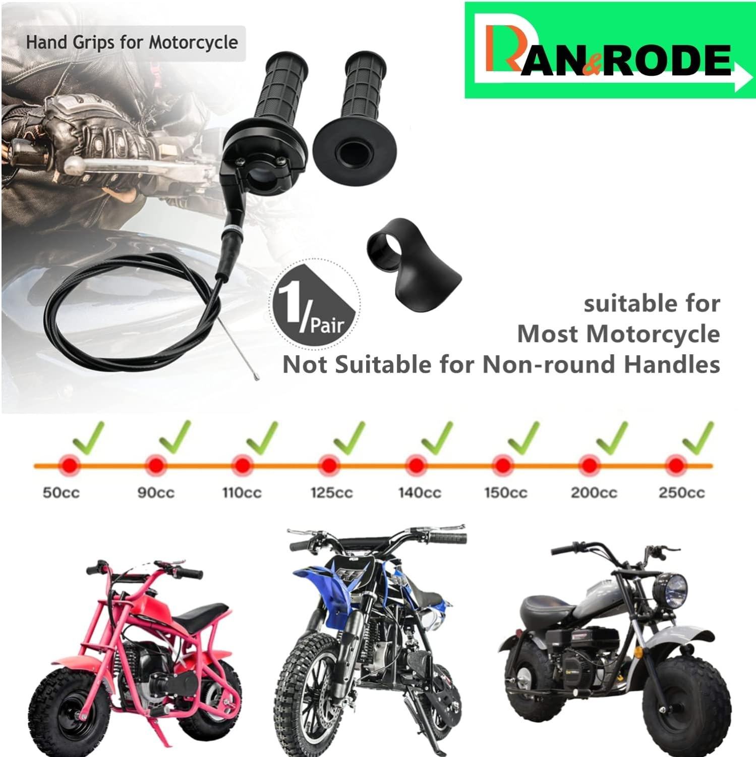 Mini Bike Throttle Assembly Throttle Cable For Coleman 200cc CT200U MB200