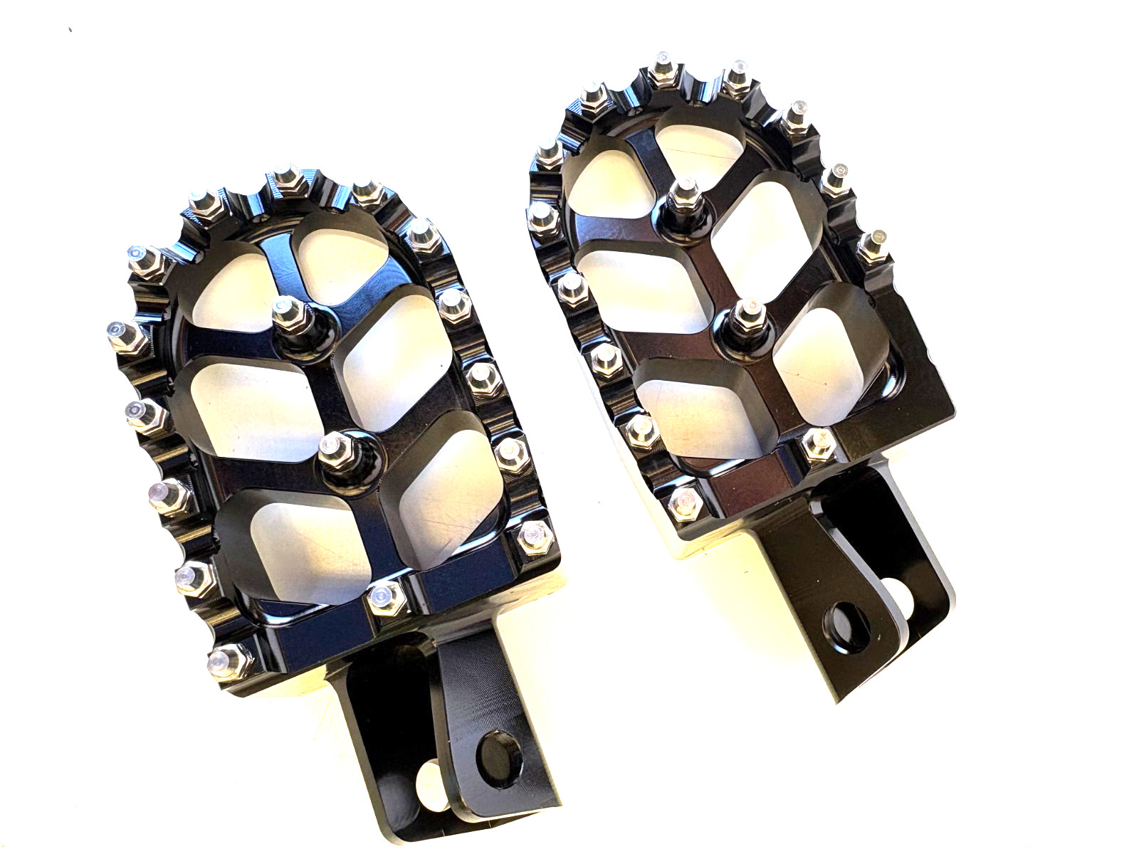 Motorcycle Footpegs Foot Pegs Pedals Rests CNC for KLR 650 KLR650 1987 black C3