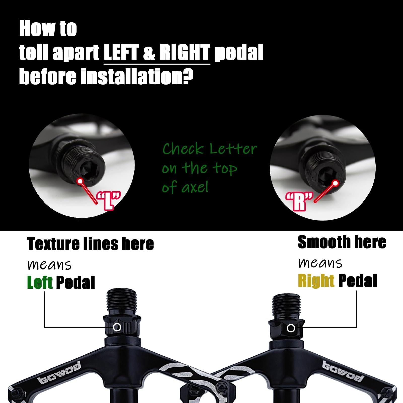 Bike Pedals Mountain Bike Adult, Large Clipless Bicycle Pedals, Lightweight M…