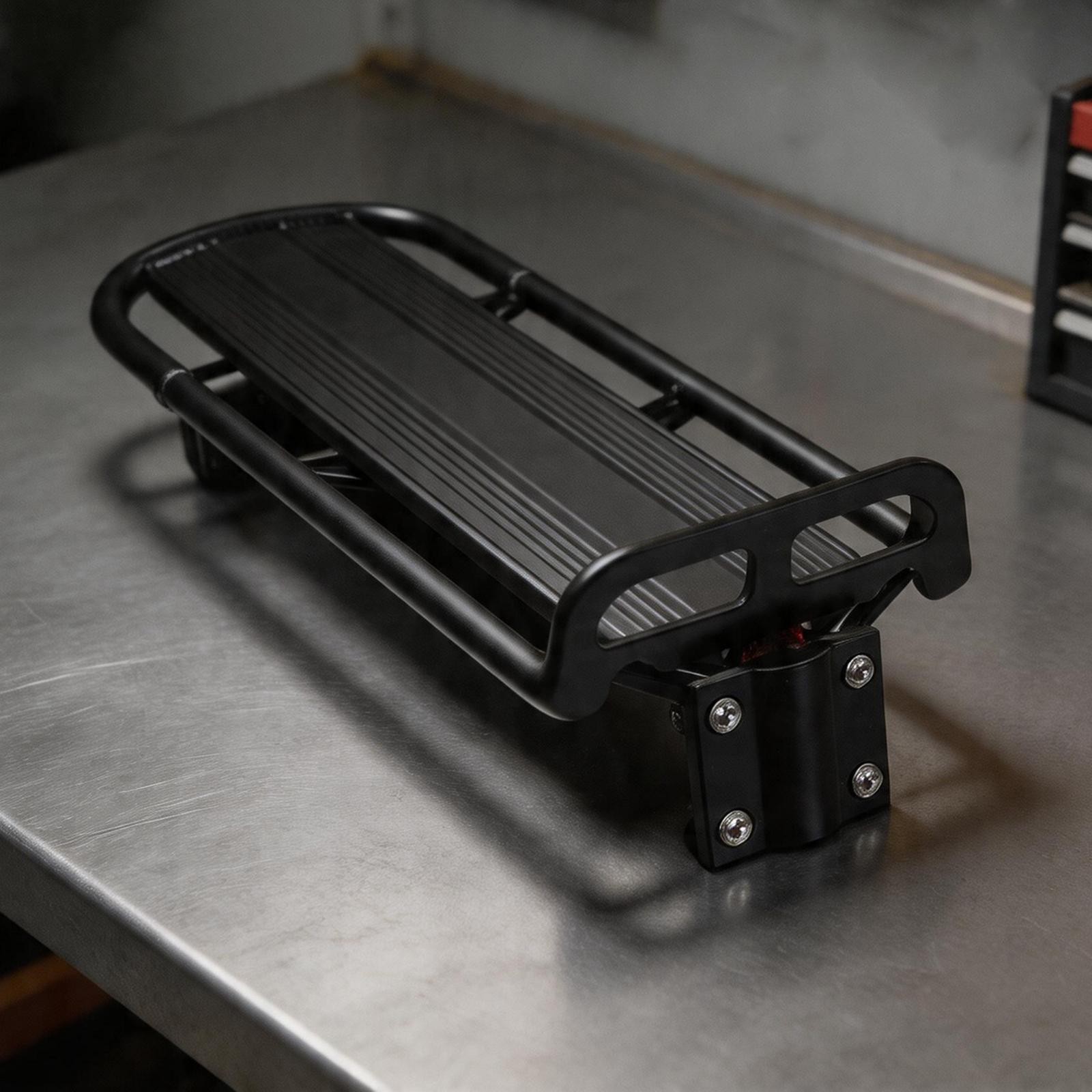Lightweight Aluminum Rear Bike Pannier Rack with Quick Release Screw Mount