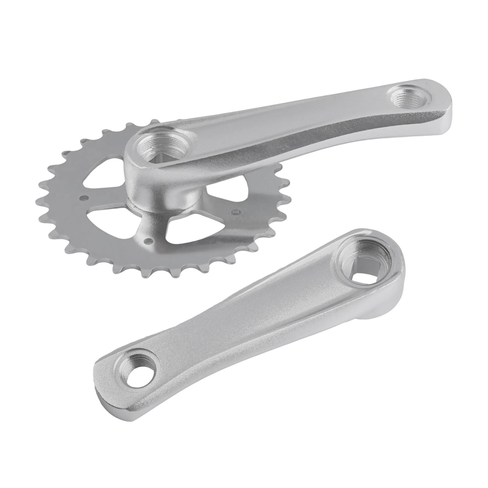 28T 114mm Aluminum Crankset for Single For Speed and Fixie Bikes Square Hole BB