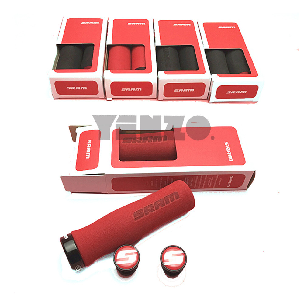 SRAM Lock On Bike Grips Ergonomic Contour Foam MTB XC Mountain Bike Scooter