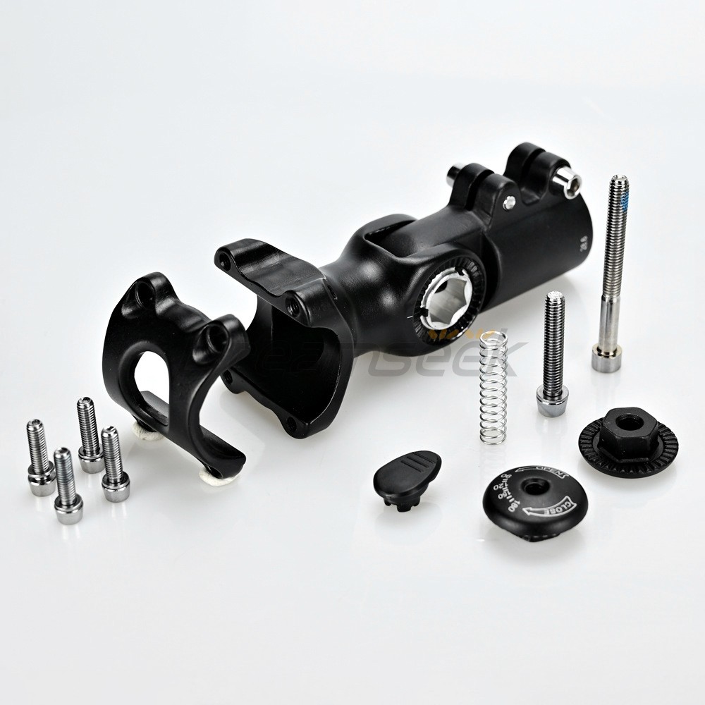 Bike Adjustable Stem MTB Road Bicycle Handlebar Riser 90-180 Degree 25.4/31.8mm