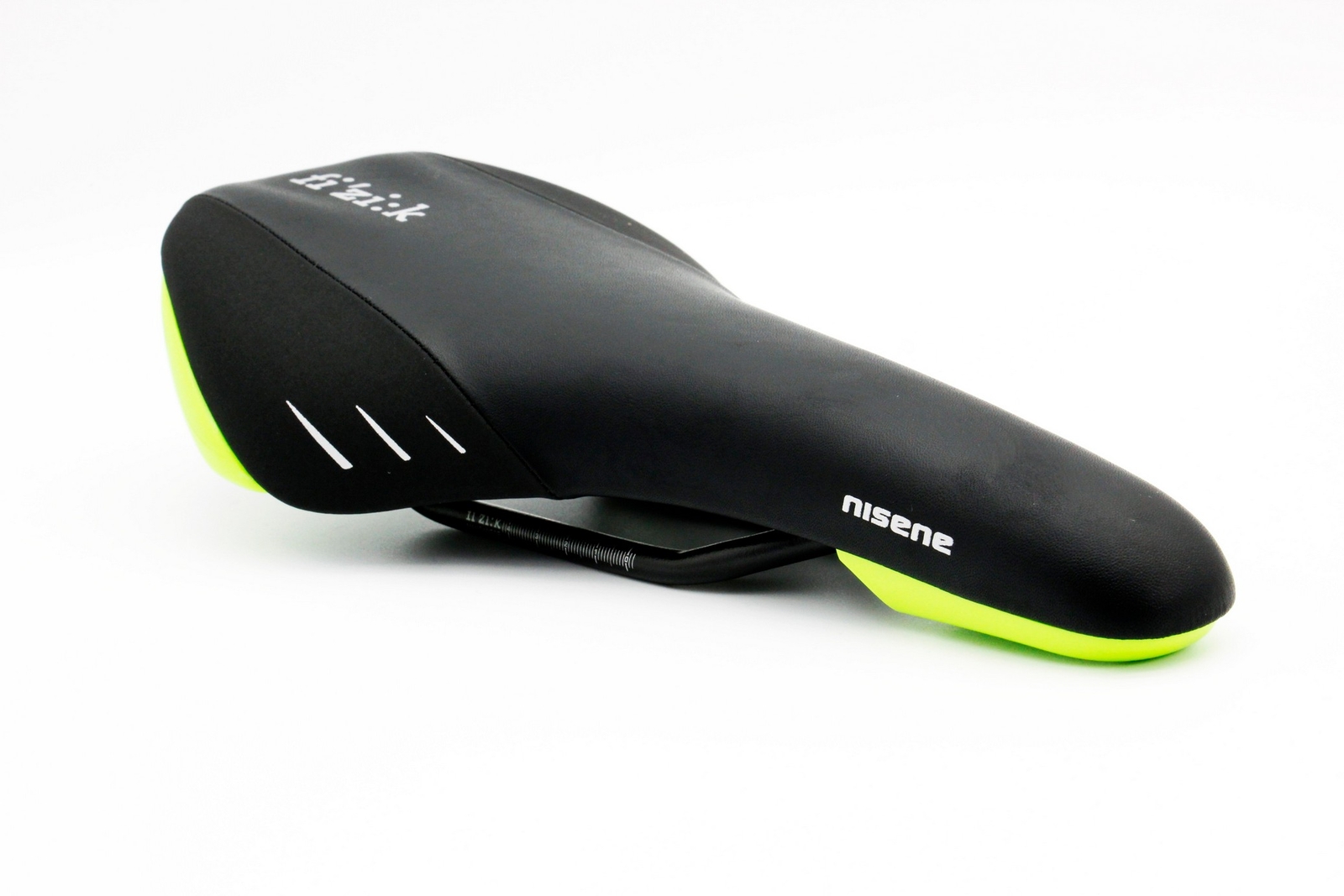 Fizik Nisene Road Mountain eBike MTB Cycle Bike Saddle Black Seat w/Yellow shell
