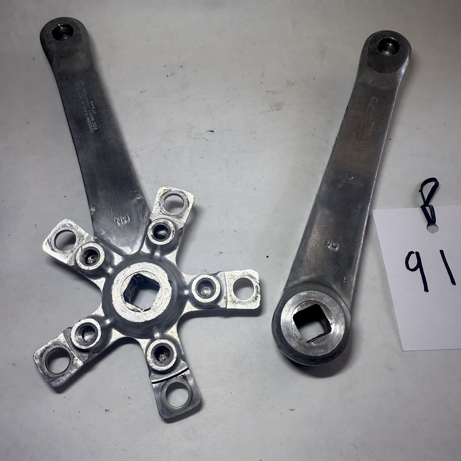 Vintage White industries By Sugino Crankset Square Taper Cranks 175mm