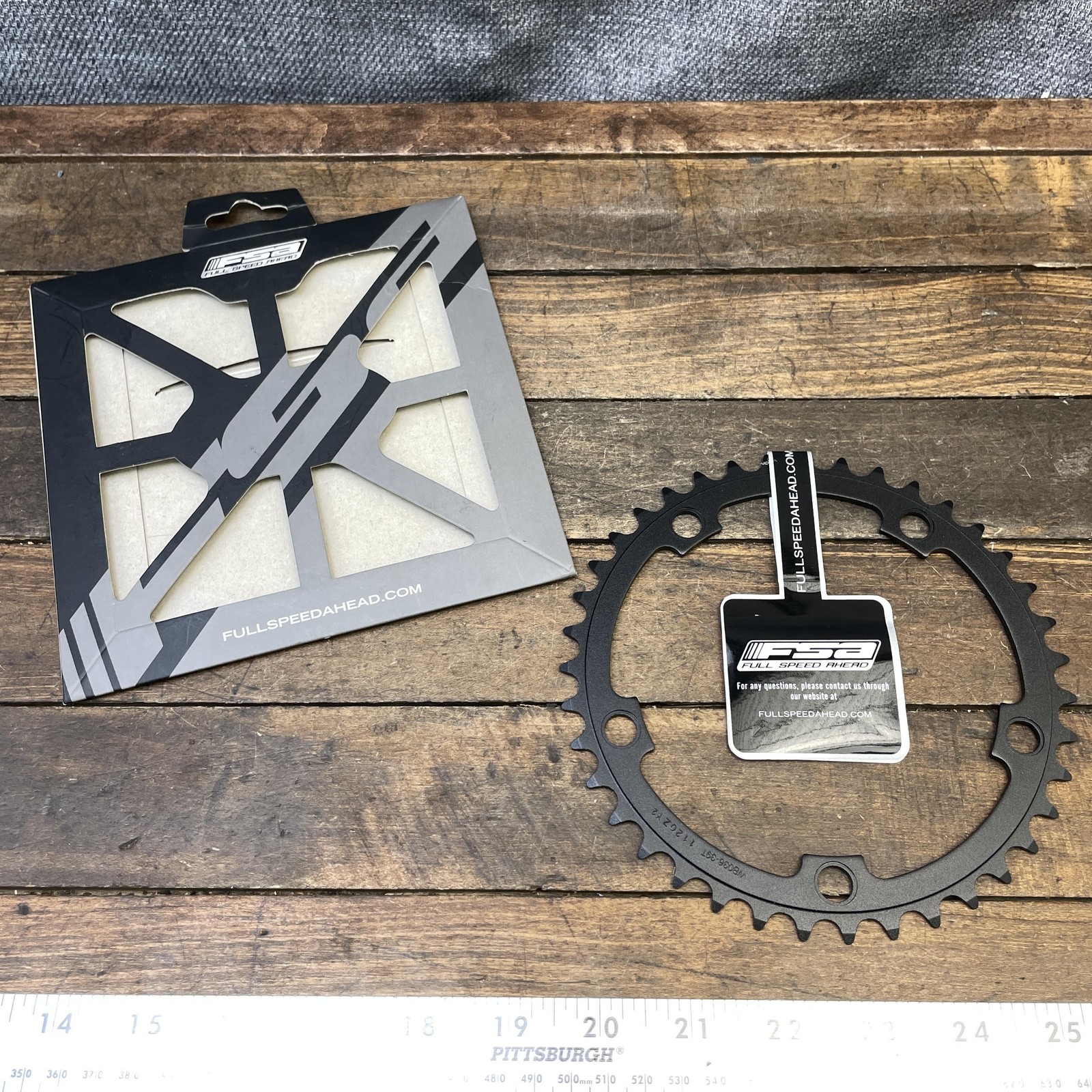 FSA 39T Chainring 130 BCD 5-Bolt Black Aluminum Road Bike N10/11 39 Tooth