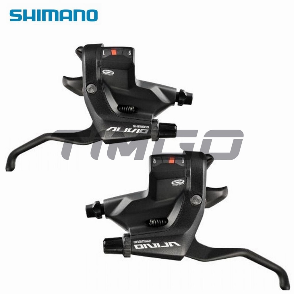 OEM Shimano Alivio M430 3×9-Speed Brake/Shift Lever Set Black