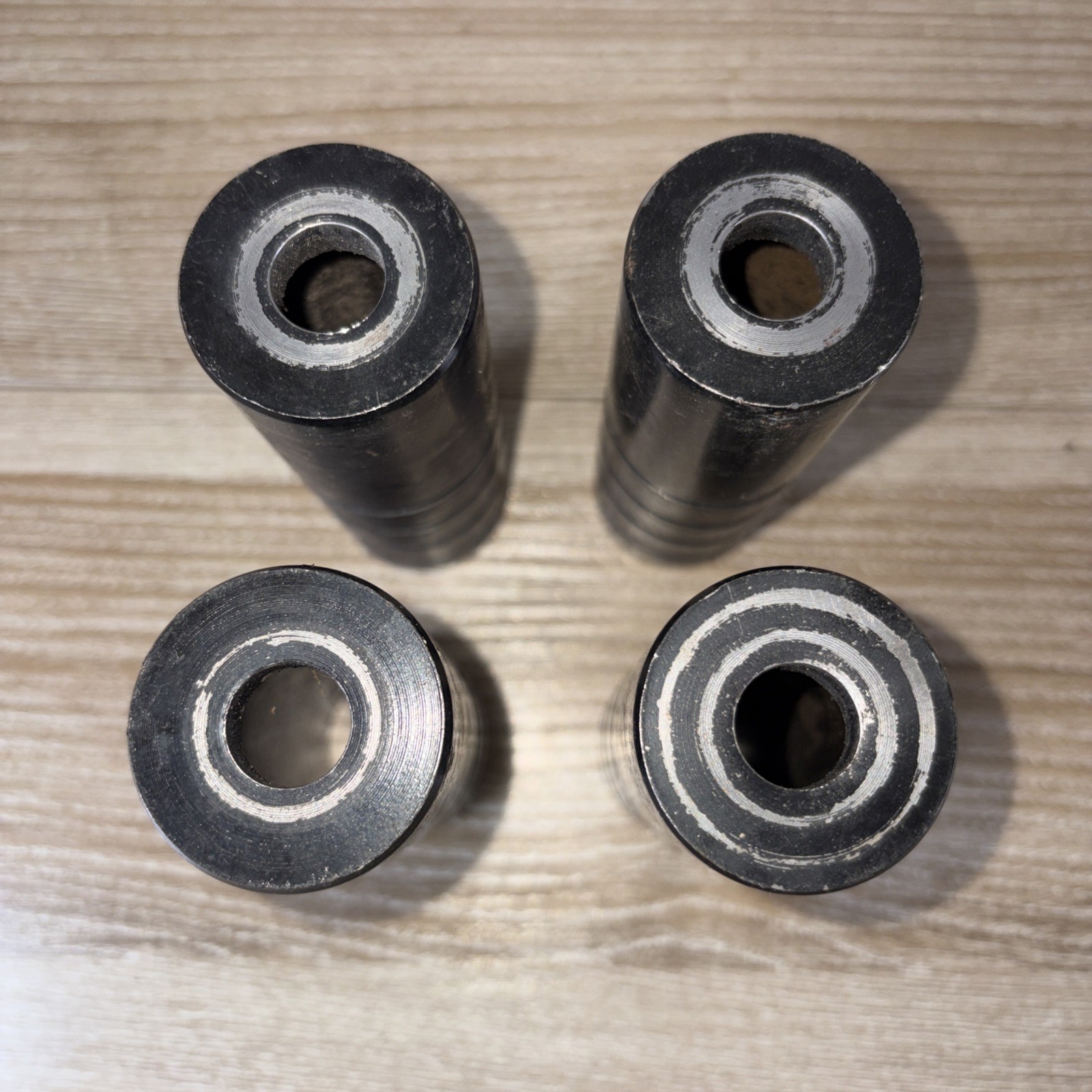 Vintage Bmx Unthreaded Pegs 3/8 Axle 4 1/2″ Lot Of 4 Unbranded
