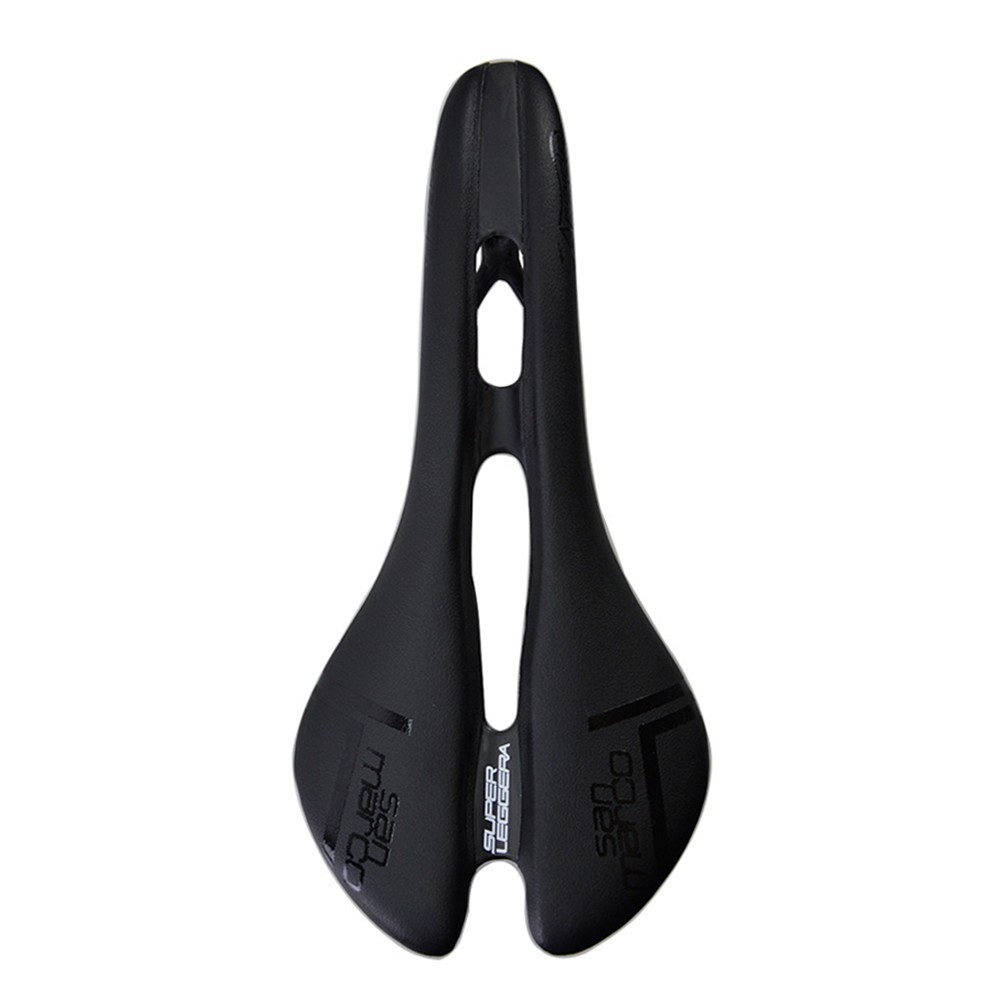 Carbon PV leather Hollow Seat Saddle 278*130mm for MTB Bike Road Bicycle Racing