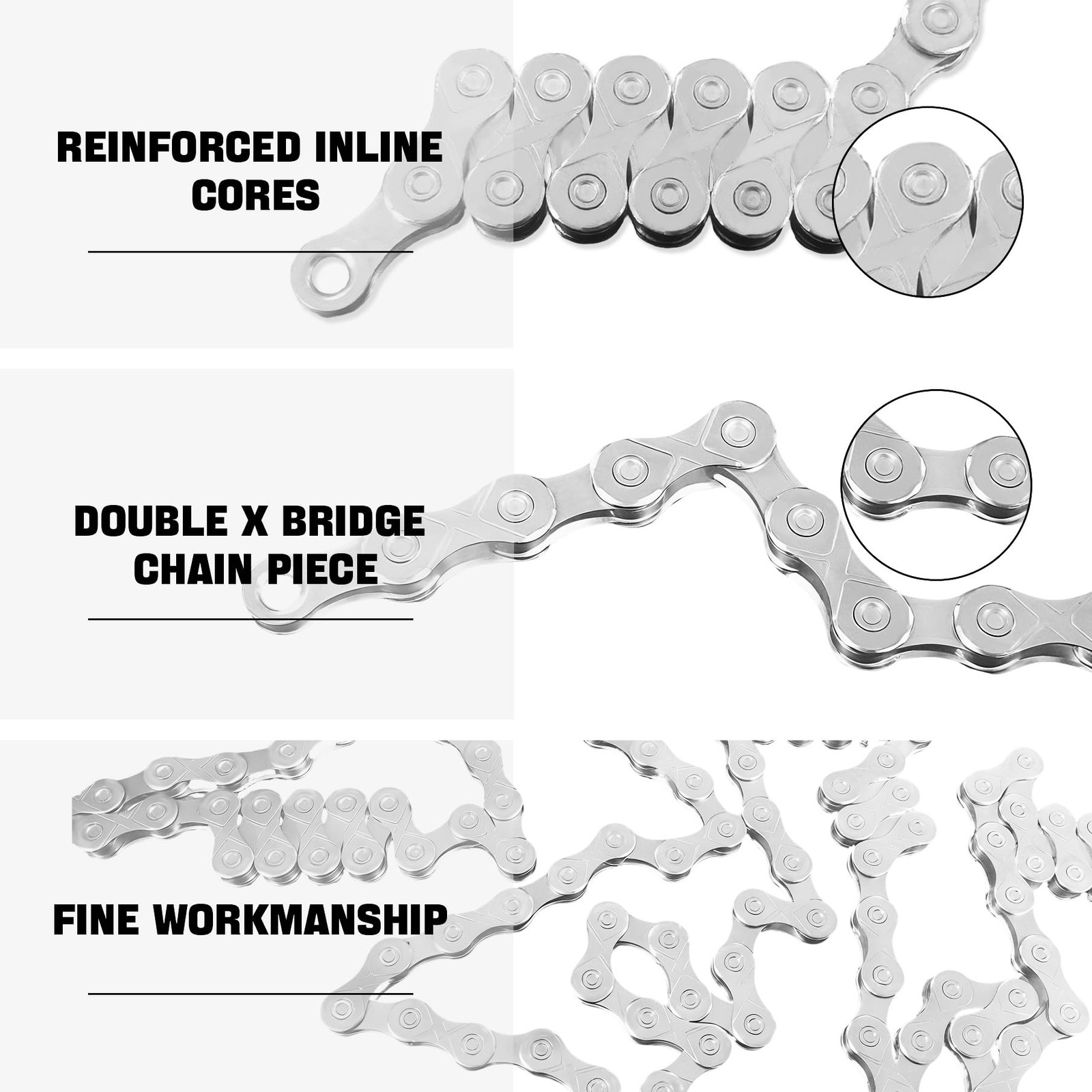 6/7/8/9/10/11/12 Speed Bike Chain – High-Strength, Durable & Smooth-Shifti