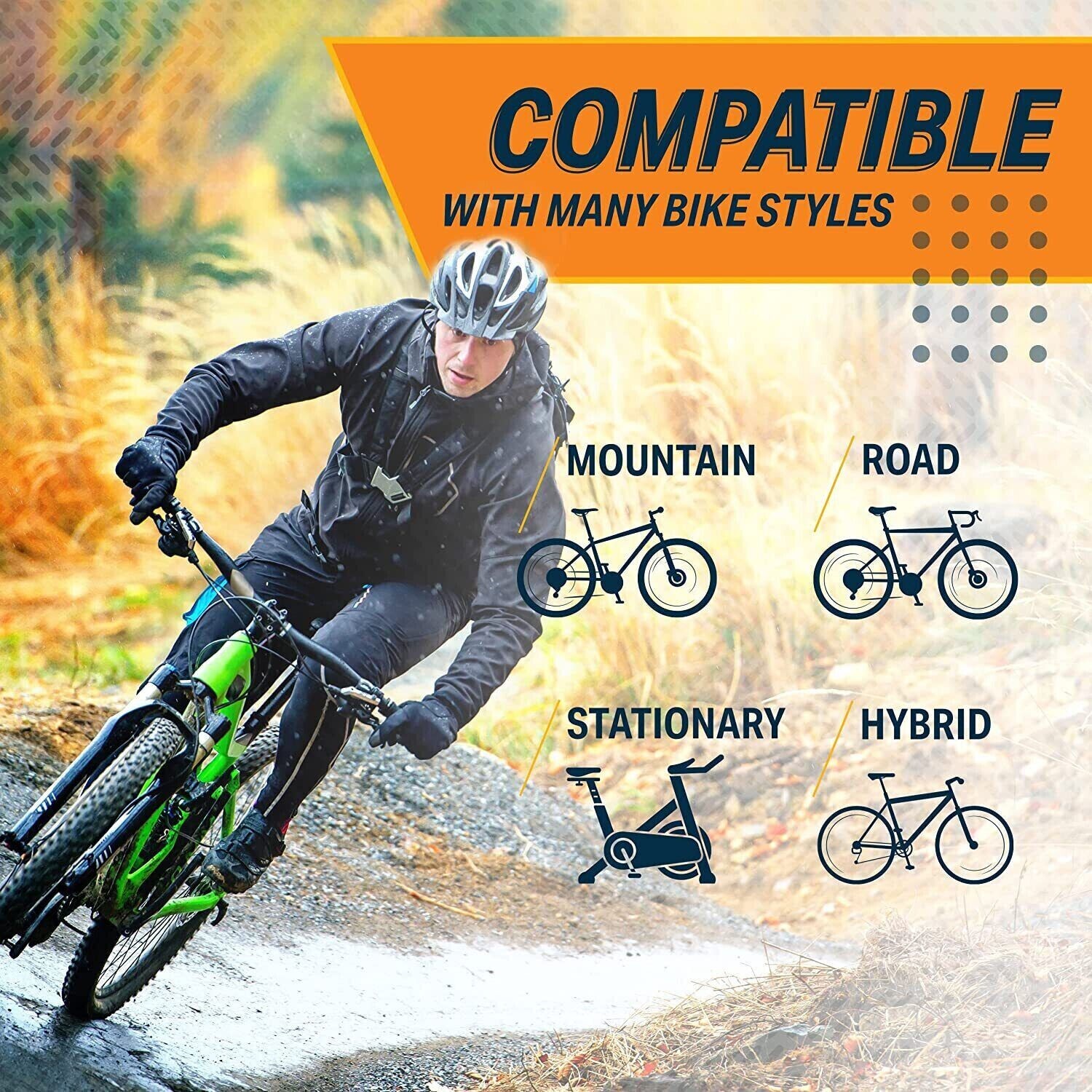 Bikeroo Oversized Bike Seat – Comfort Outdoor Bike Seat Elastomer Springs