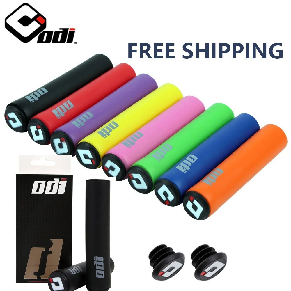 ODI MTB Bike Handlebar Grips Non Slip Rubber Alloy Cycling Handle Grip Pair