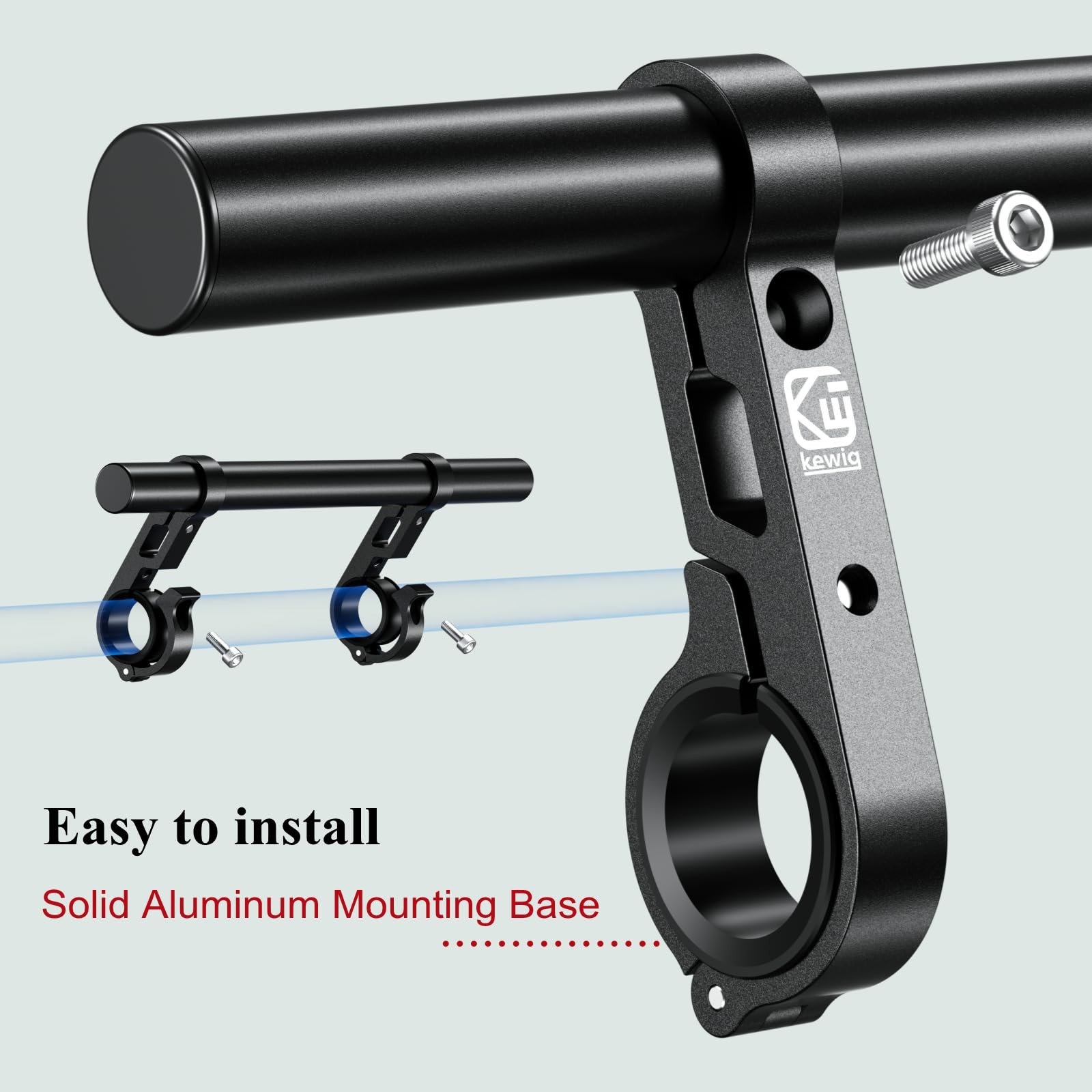 Handlebar Extender 11.81″ Cross Bar – Aluminum Alloy for Bike, Motorcycle, ATV