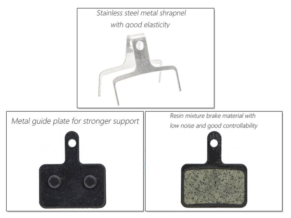 4 Pair ZOOM B01S Brake Pads Resin Disc Brake Pads for MTB