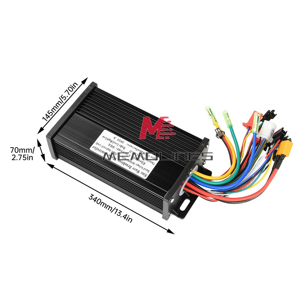 36V48V64V 30A Sine Wave Brushless Motor Controller 750-1500W Driver S866 LCD