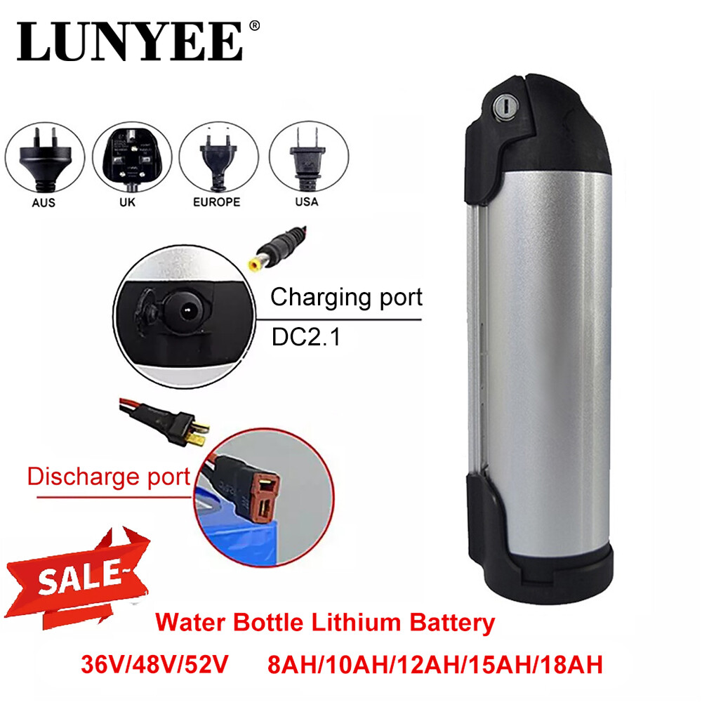 36-52V 10-18ah Electric Bicycle Water Bottle Battery For 200W-750W Motor