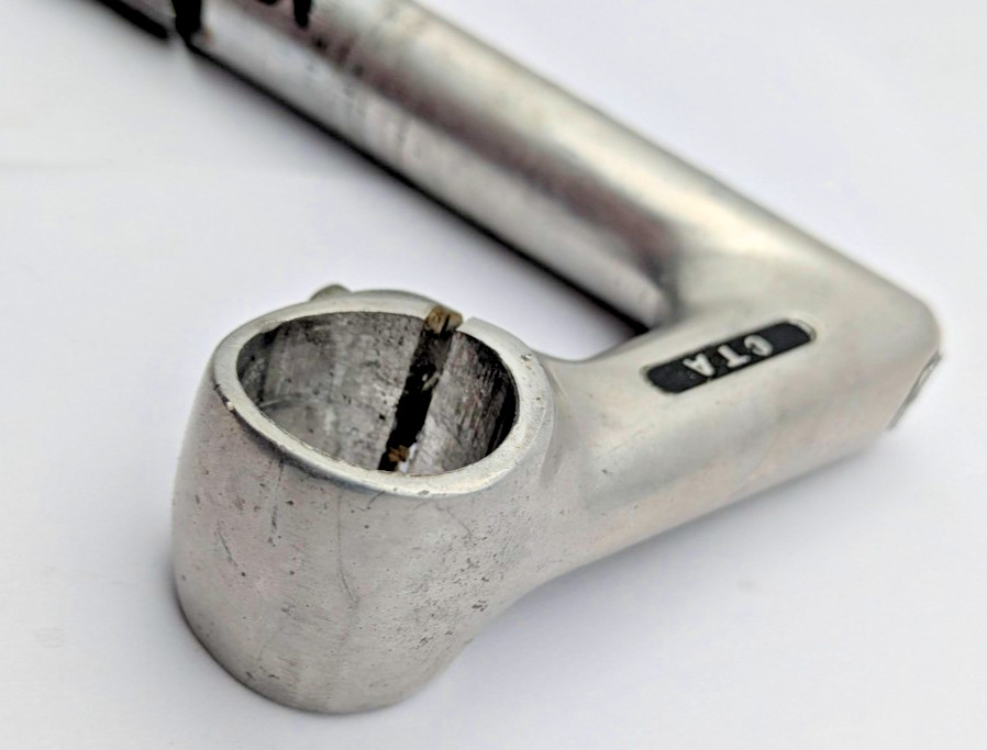 CTA QUILL STEM 22.0 FRENCH 25.0MM CLAMP 75MM REACH SILVER ALUMINUM