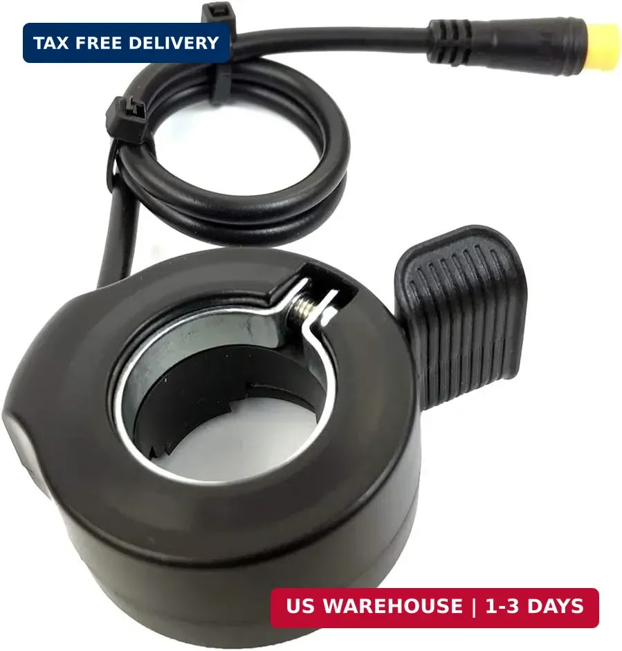 Schuck E-Bike Thumb Throttle 130X,Waterproof Accelerator,22.2mm/0.87in Handlebar