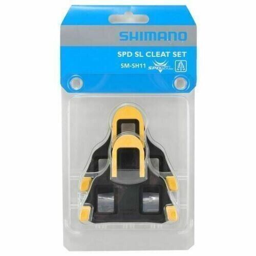 Shimano SM-SH11 Cleat set 6° Float SPD-SL Road Bike Pedal Cleats Yellow
