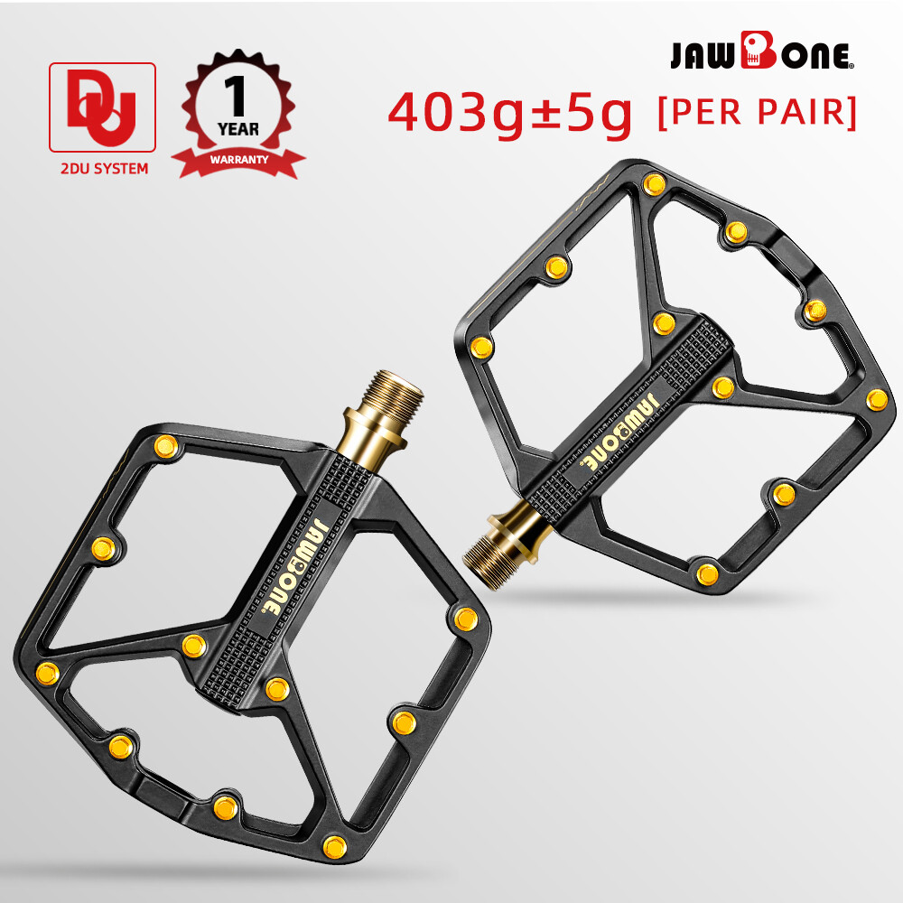 MTB Bicycle Flat Pedals Mountain Bike Pedals Aluminum 9/16 in DU Sealed Bearing