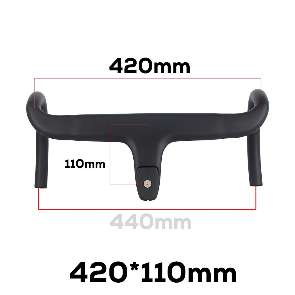 Road Bike Integrated Handlebar Cable Di2 Full Carbon Bicycle Handlebar 28.6MM
