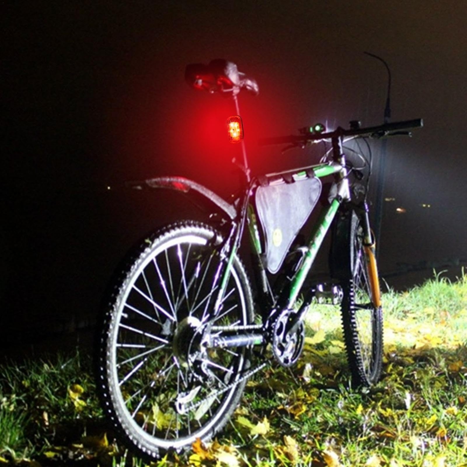 ABS Rechargeable LED Tail Light for Bike Motorcycle For Night Use