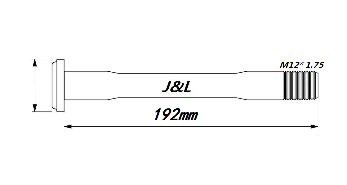 J&L Allen Rear Thru Axle 12×142-192MM Fit Trek ABP:Remedy,Superfly,Fuel EX,Slash