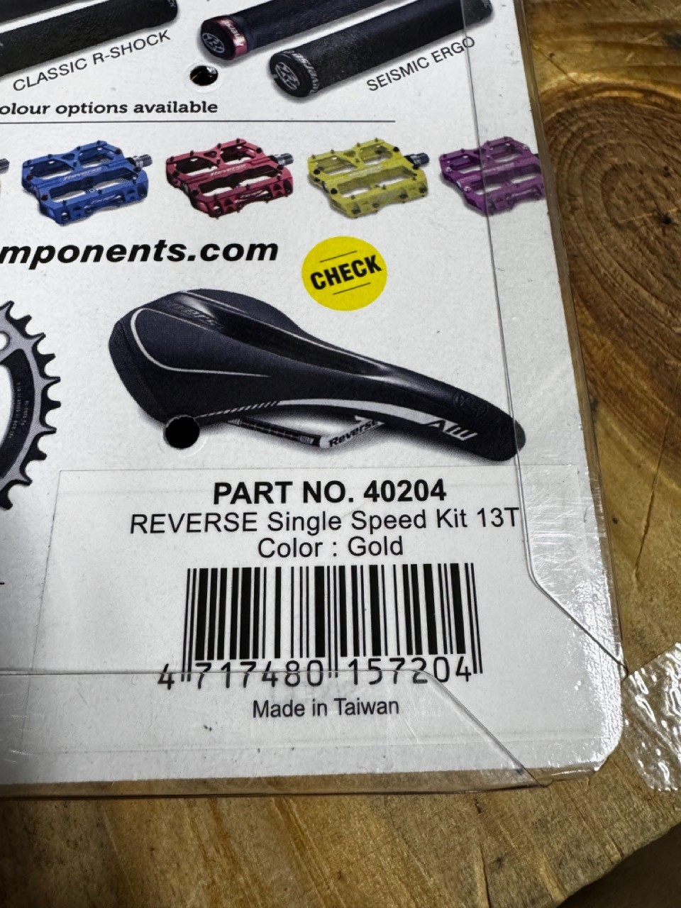 Reverse Single Speed Kit – 13T – Gold