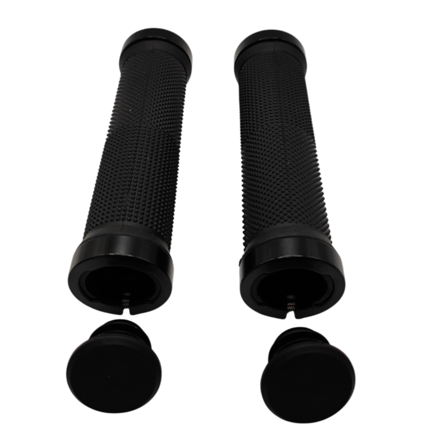 Bike Grips Handlebar Grips Straight Rubber Grips Black For E-Bike City Bike MTB