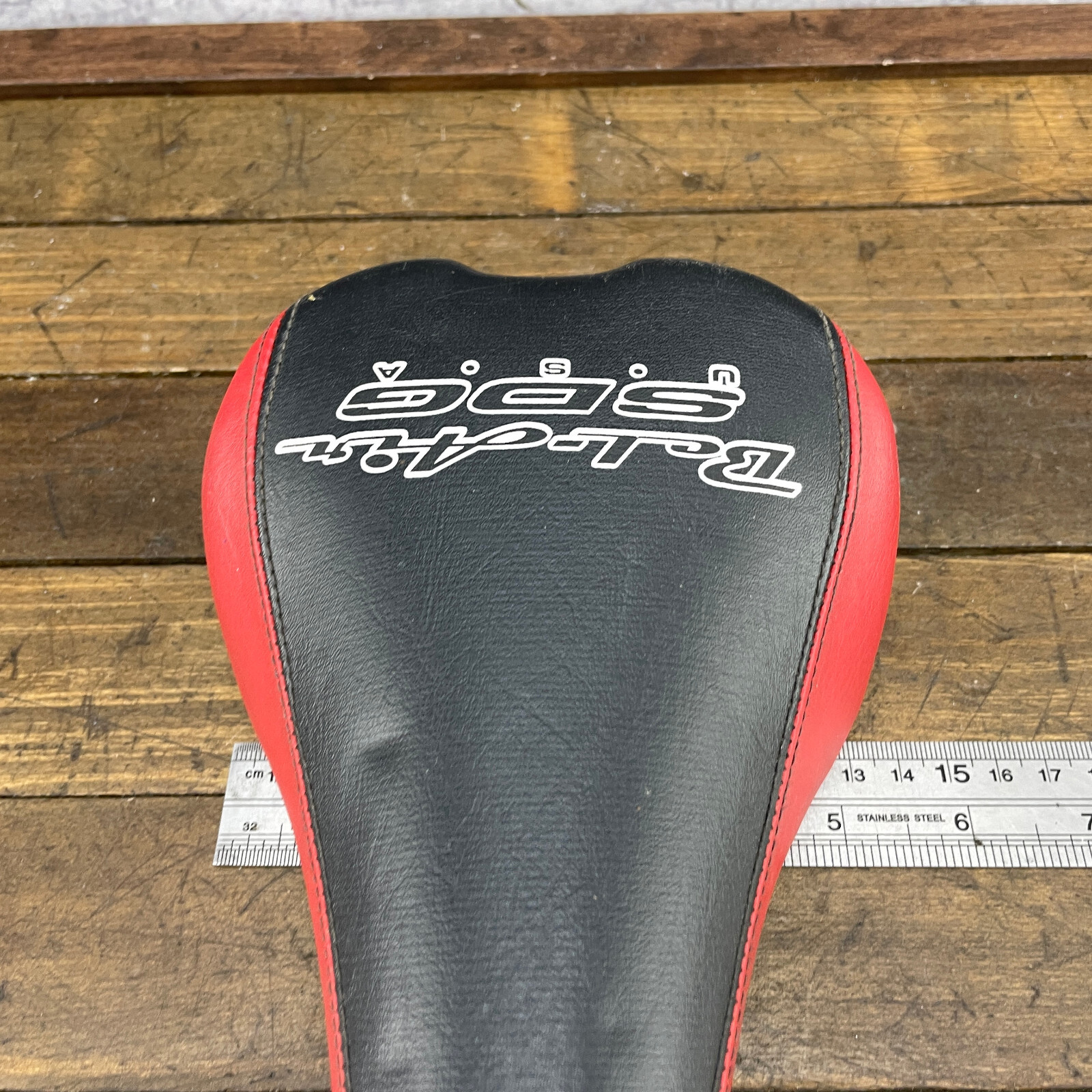 Vintage SDG Seat Bel Air Red Black BMX Speed Defies Gravity MTB Mountain Cuts A4