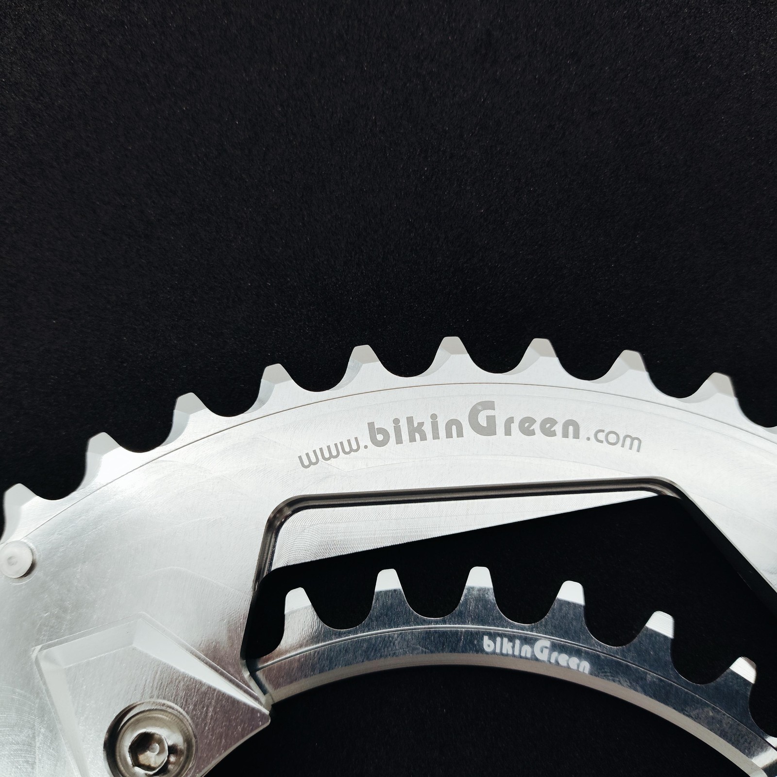 bikinGreen Oval CNC Chainring 46/30T Shimano 4 Arm 10-12Spd R8000/8100/7000/7100