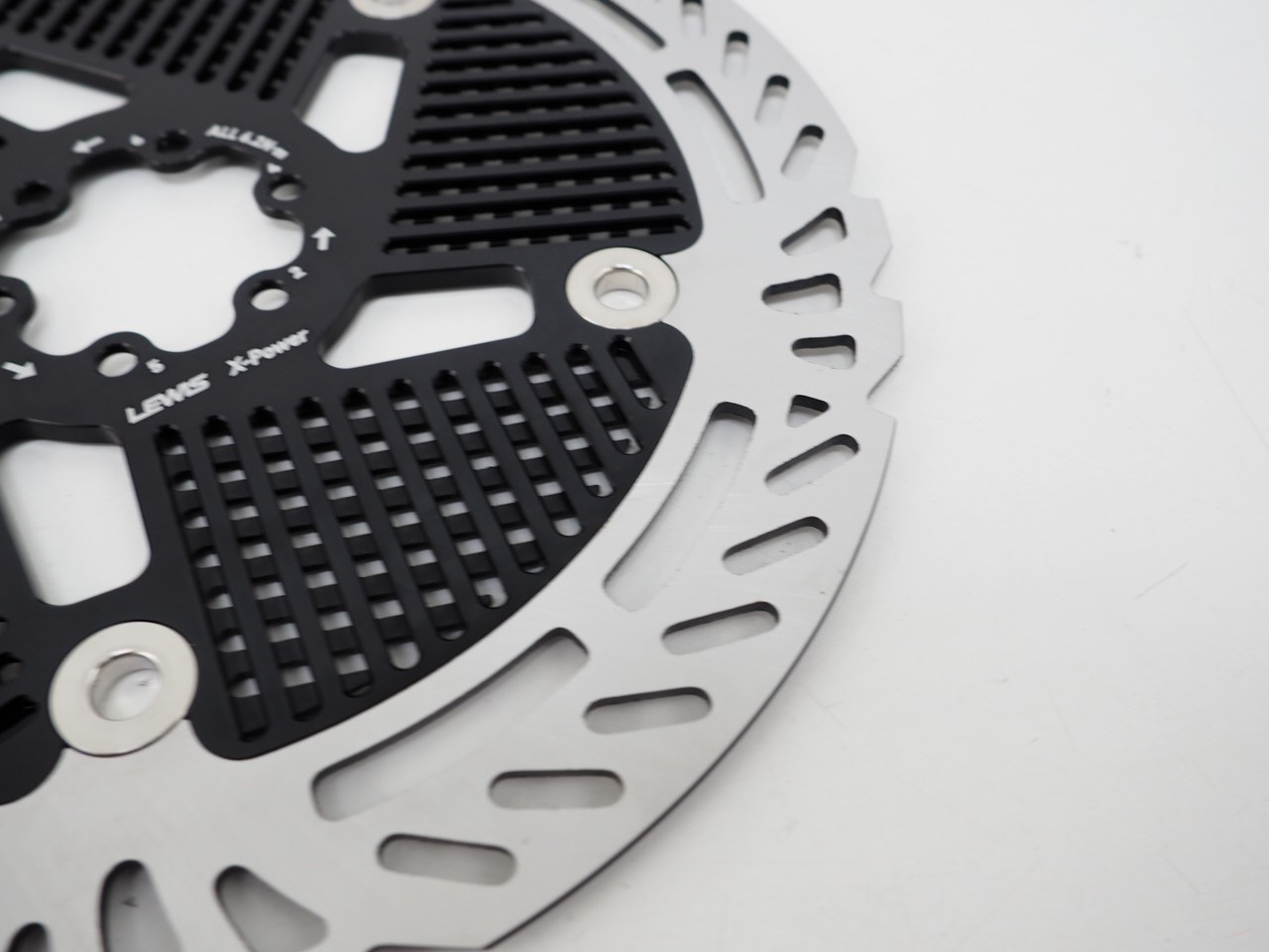 New! Lewis X-Power Floating Mountain Bike Brake Rotor 220mm 6-Bolt 2.3mm x44mm