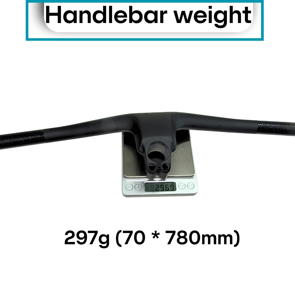 Full Carbon Fibre MTB Handlebar -40 Degree Internal Cable Integrated Cockpit