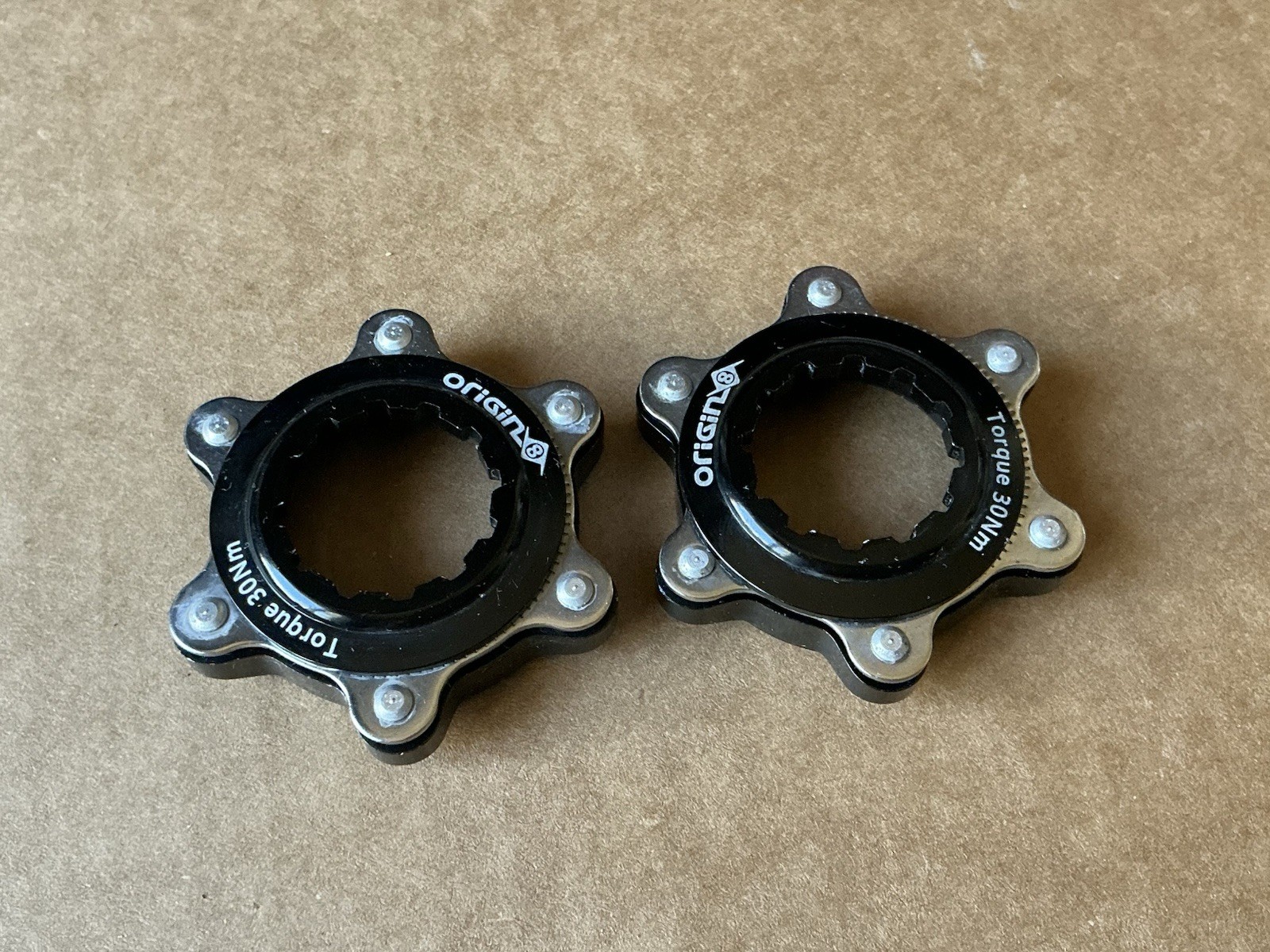 Origin 8 Quick Release CenterLock Disc Adapters Pair Road/Touring/MTB