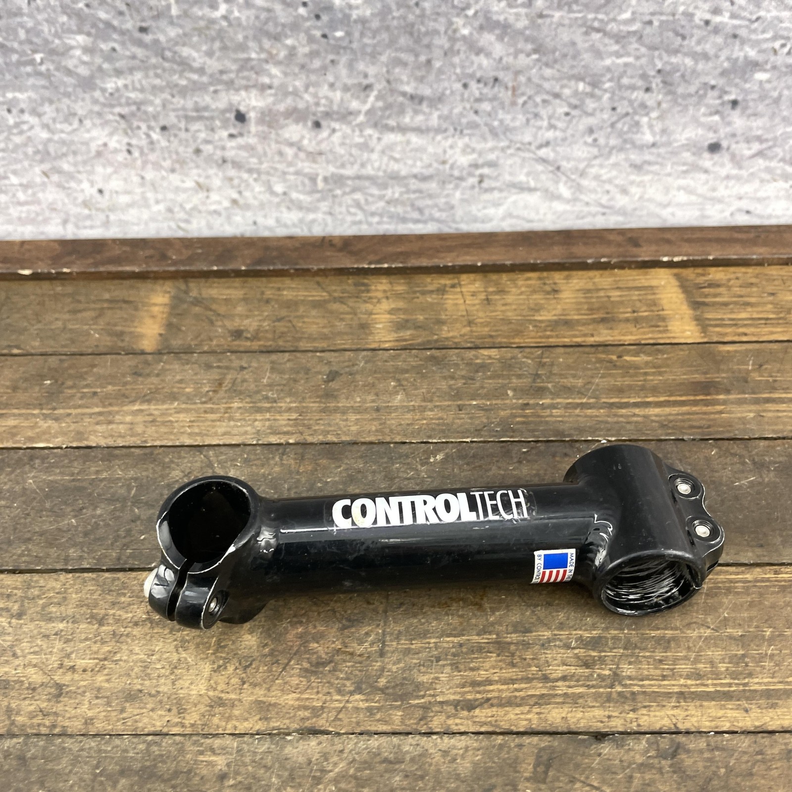 Vintage Control Tech Threadless Stem 1-1/8″ Steerer 25.4mm Bar Clamp Black 140mm