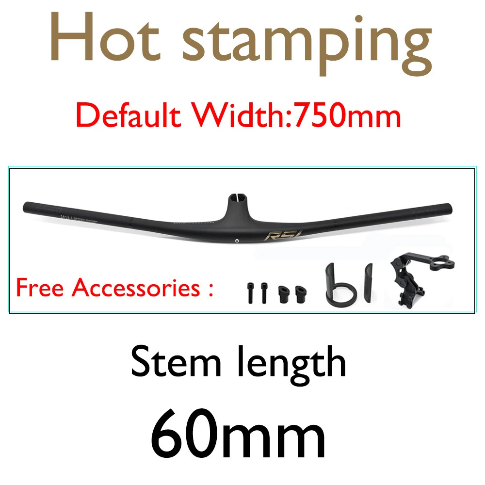MTB Bike Integrated Carbon Handlebar -13° Stem with Computer Mount For XC/AM/FR