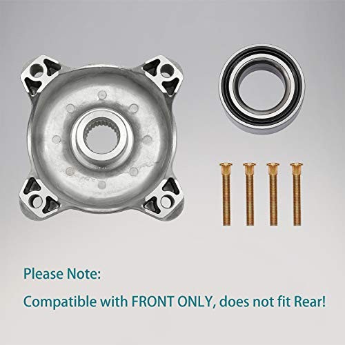 Front Wheel Hub Service Kit with 44mm ID Studs Bearings – 2PCS Front Wheel Hub