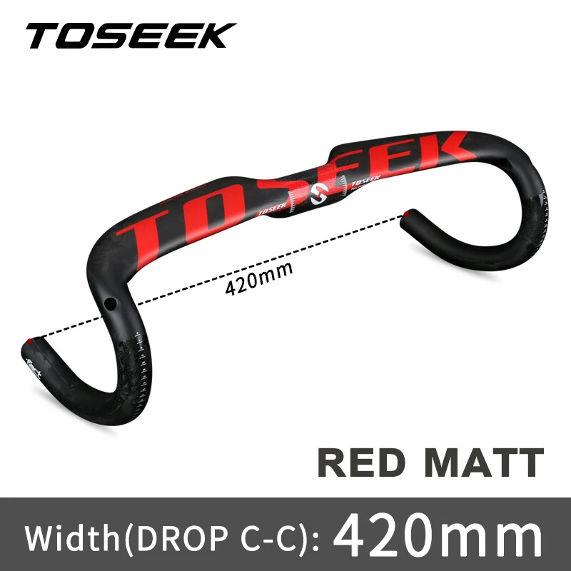 31.8mm 400 420 440mm Carbon Fiber Road Bike Handlebar Bend Handle Drop Bar