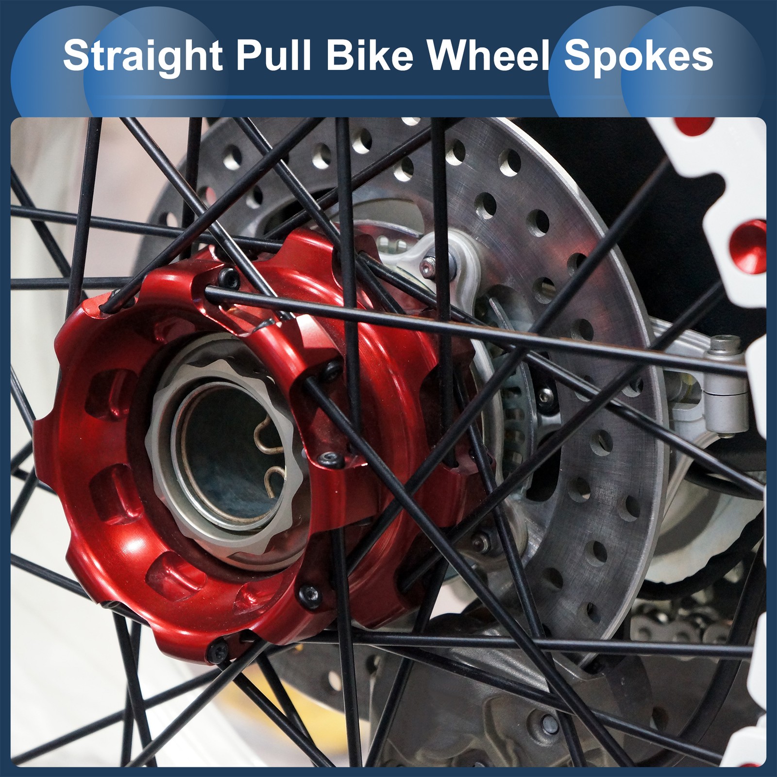 20 Set 14G Straight Pull Bicycle Spokes 305mm Straight Pull Bike Wheel Spokes