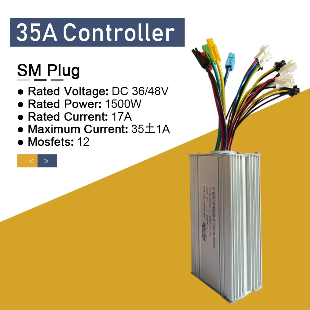 15A-35A E-bike Sine Wave Controller Use for 250-3000W Electric Bicycle Motor