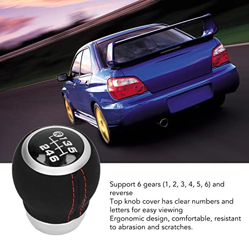 Manual Gear Shift Knob 6 Speed Gear Shift Knob Manual Shifter Head Black Top